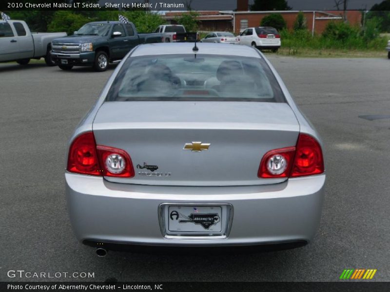 Silver Ice Metallic / Titanium 2010 Chevrolet Malibu LT Sedan