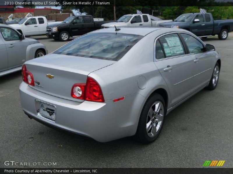 Silver Ice Metallic / Titanium 2010 Chevrolet Malibu LT Sedan