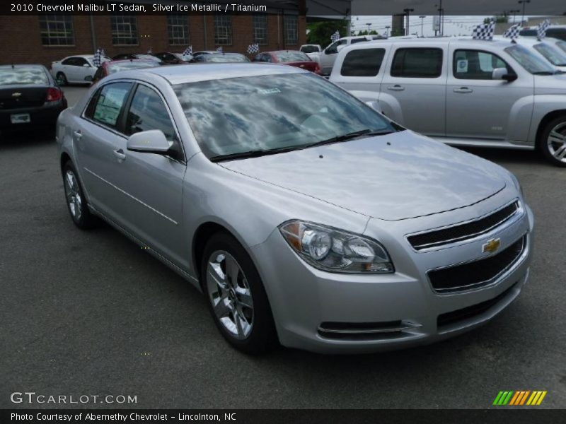 Silver Ice Metallic / Titanium 2010 Chevrolet Malibu LT Sedan