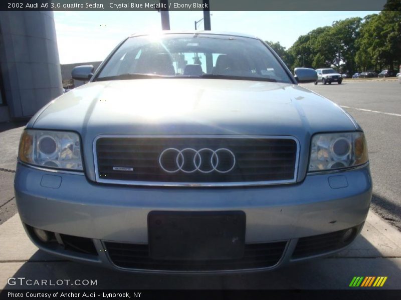 Crystal Blue Metallic / Ebony Black 2002 Audi A6 3.0 quattro Sedan