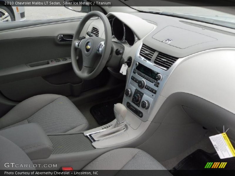 Silver Ice Metallic / Titanium 2010 Chevrolet Malibu LT Sedan
