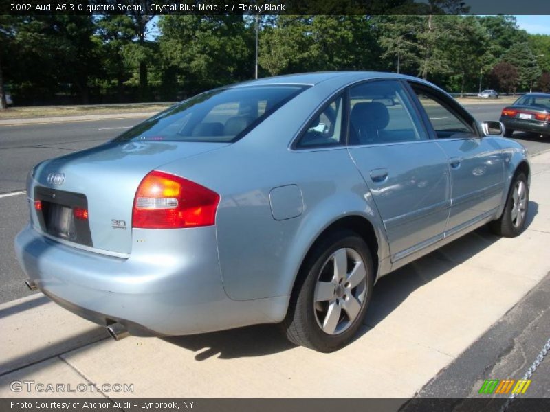 Crystal Blue Metallic / Ebony Black 2002 Audi A6 3.0 quattro Sedan