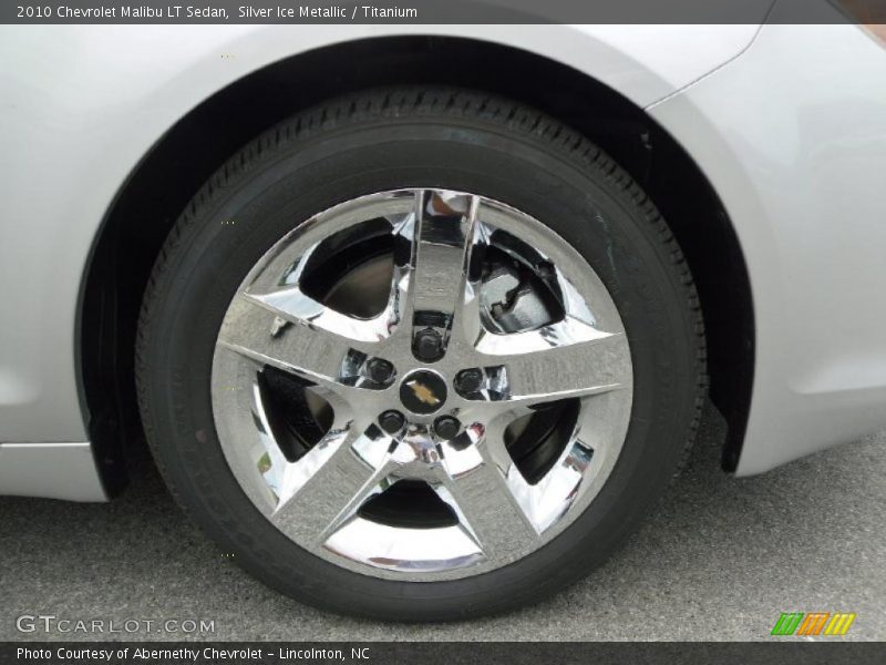 Silver Ice Metallic / Titanium 2010 Chevrolet Malibu LT Sedan