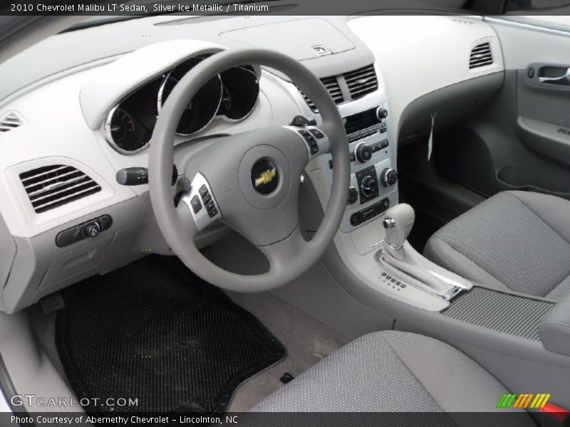 Silver Ice Metallic / Titanium 2010 Chevrolet Malibu LT Sedan