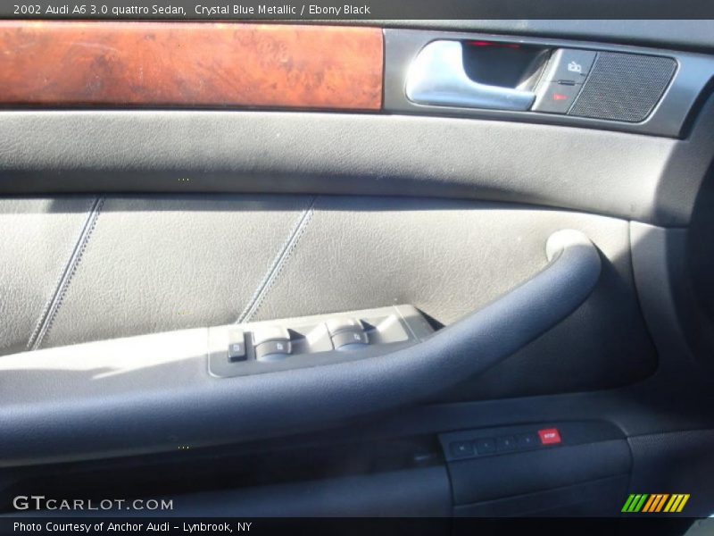 Crystal Blue Metallic / Ebony Black 2002 Audi A6 3.0 quattro Sedan