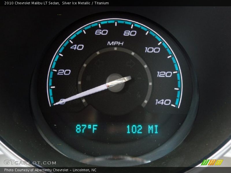 Silver Ice Metallic / Titanium 2010 Chevrolet Malibu LT Sedan