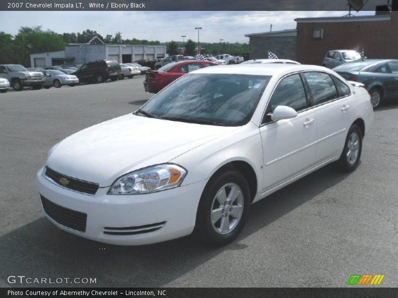 White / Ebony Black 2007 Chevrolet Impala LT