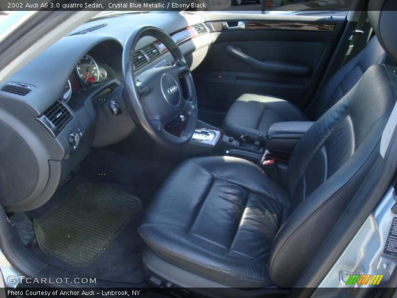 Crystal Blue Metallic / Ebony Black 2002 Audi A6 3.0 quattro Sedan