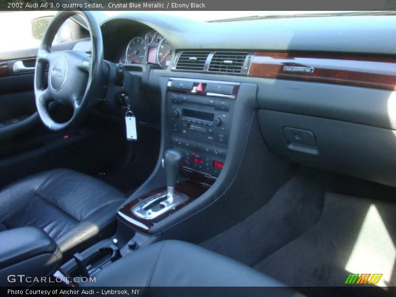 Crystal Blue Metallic / Ebony Black 2002 Audi A6 3.0 quattro Sedan
