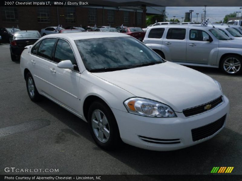 White / Ebony Black 2007 Chevrolet Impala LT