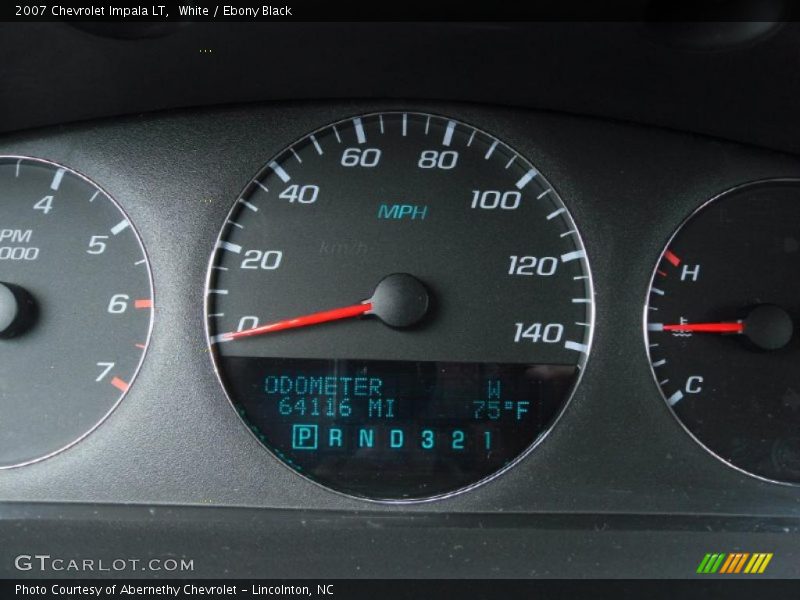 White / Ebony Black 2007 Chevrolet Impala LT
