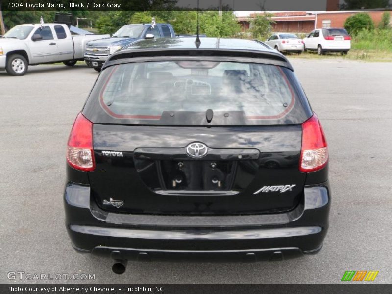 Black / Dark Gray 2004 Toyota Matrix