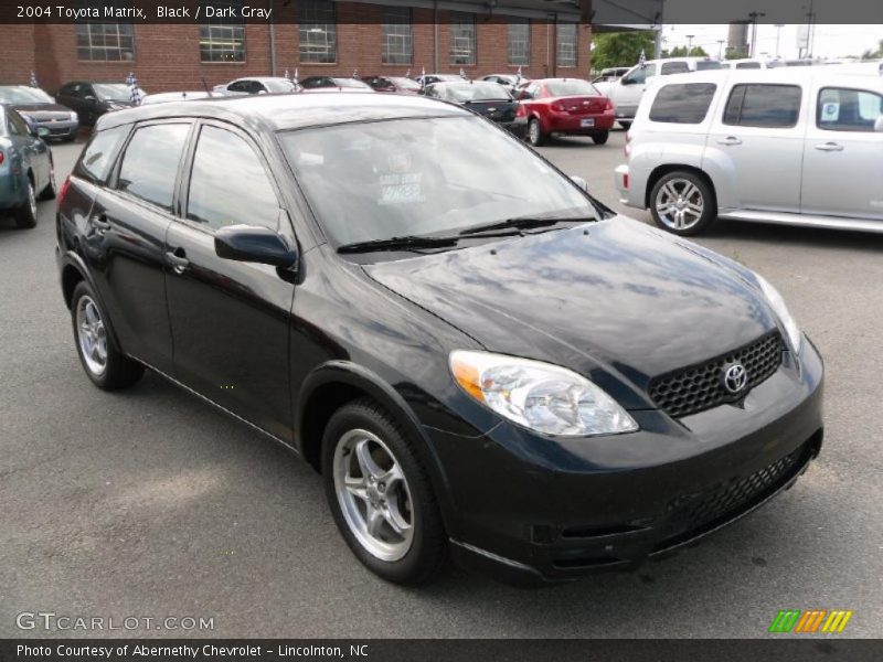 Black / Dark Gray 2004 Toyota Matrix