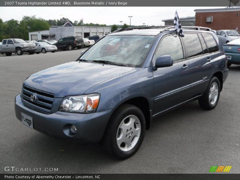 Bluestone Metallic / Ivory Beige 2007 Toyota Highlander Limited 4WD
