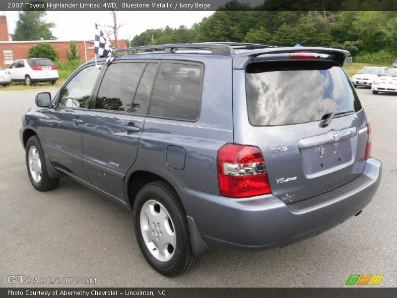 Bluestone Metallic / Ivory Beige 2007 Toyota Highlander Limited 4WD