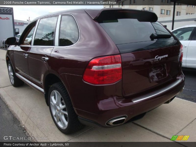 Carmona Red Metallic / Havanna/Sand Beige 2008 Porsche Cayenne Tiptronic