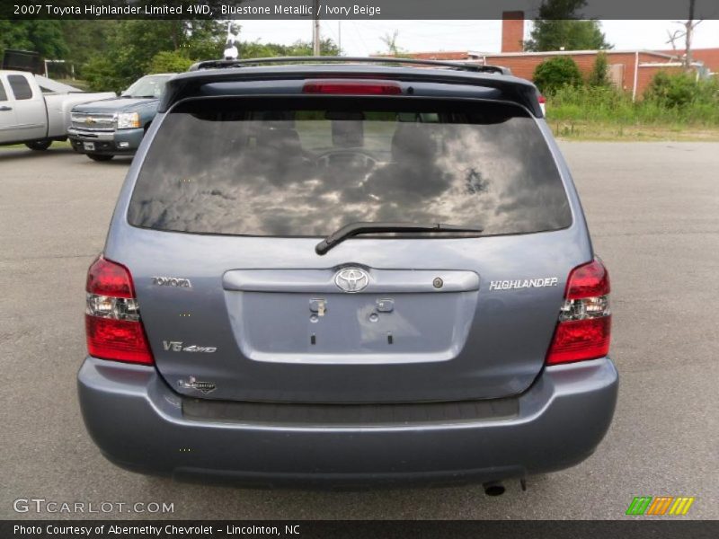 Bluestone Metallic / Ivory Beige 2007 Toyota Highlander Limited 4WD