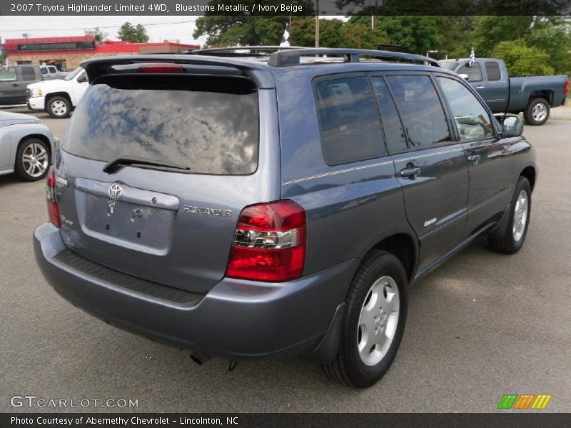 Bluestone Metallic / Ivory Beige 2007 Toyota Highlander Limited 4WD