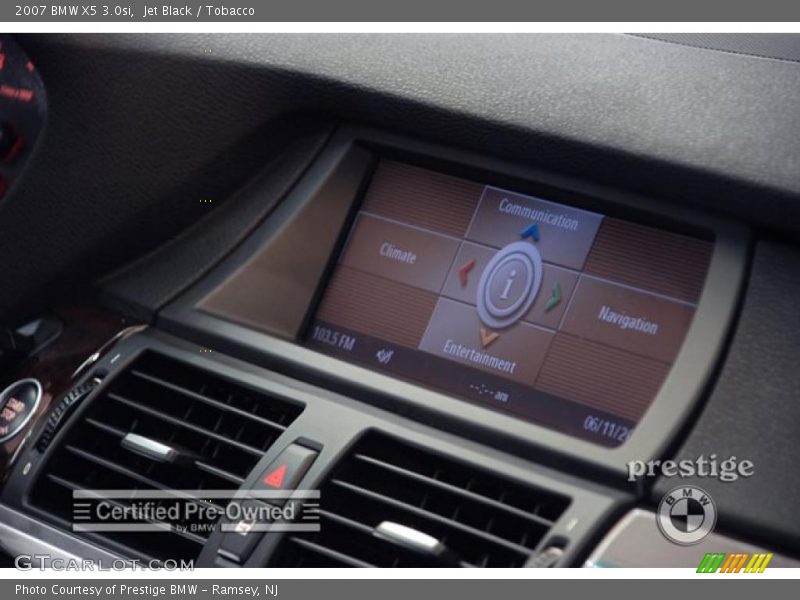 Jet Black / Tobacco 2007 BMW X5 3.0si