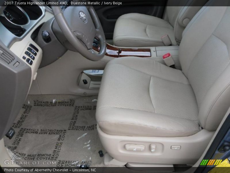 Bluestone Metallic / Ivory Beige 2007 Toyota Highlander Limited 4WD
