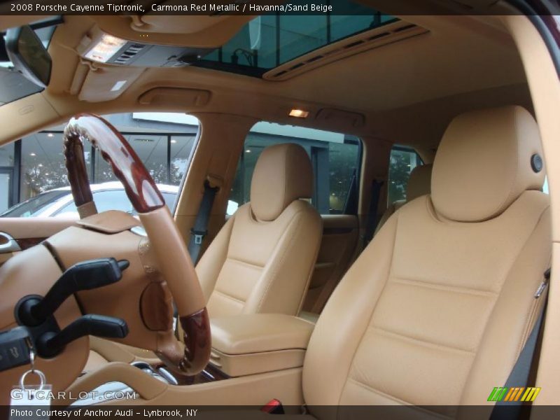 Carmona Red Metallic / Havanna/Sand Beige 2008 Porsche Cayenne Tiptronic