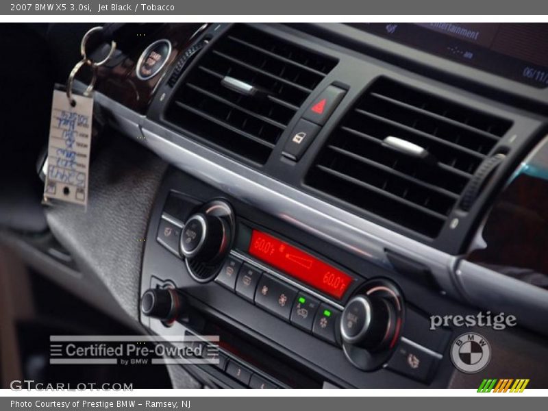 Jet Black / Tobacco 2007 BMW X5 3.0si