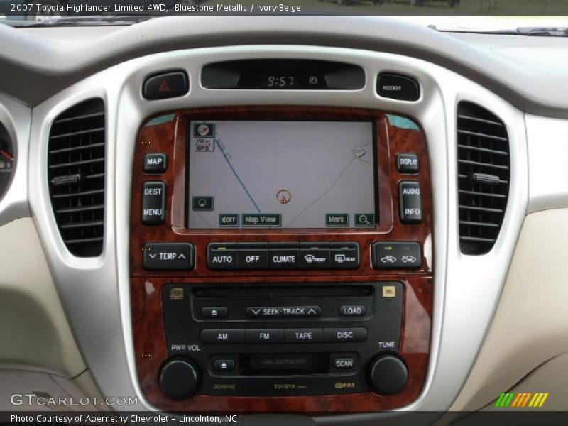 Bluestone Metallic / Ivory Beige 2007 Toyota Highlander Limited 4WD