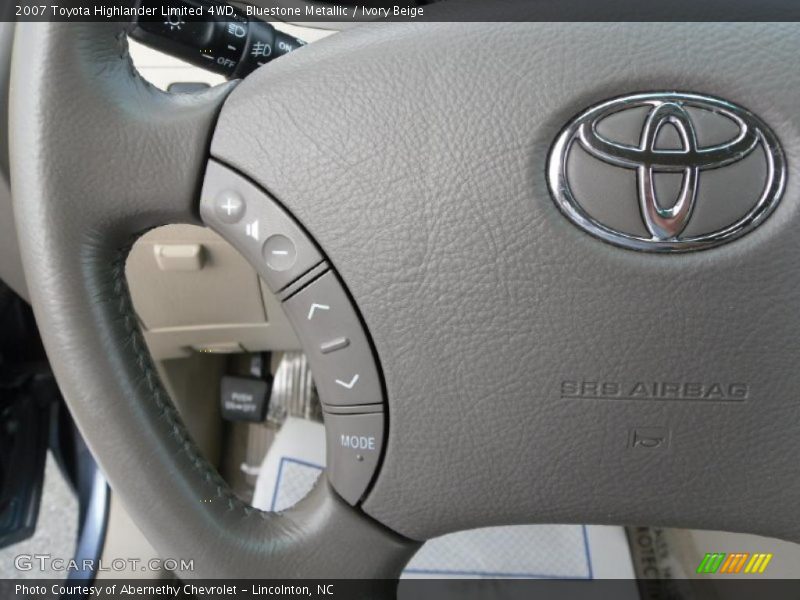 Bluestone Metallic / Ivory Beige 2007 Toyota Highlander Limited 4WD