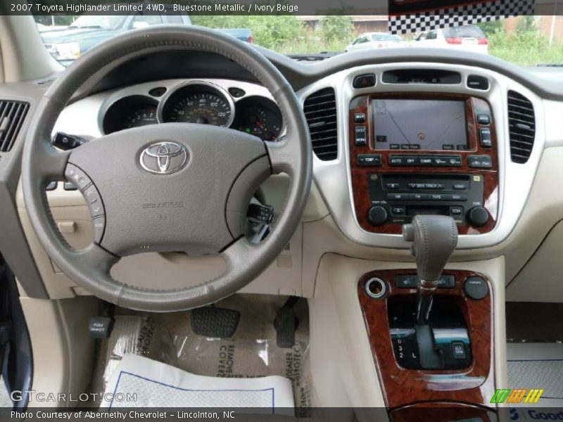 Bluestone Metallic / Ivory Beige 2007 Toyota Highlander Limited 4WD