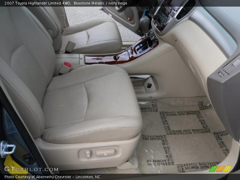 Bluestone Metallic / Ivory Beige 2007 Toyota Highlander Limited 4WD