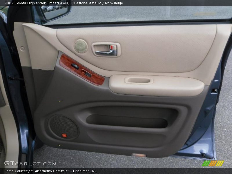 Bluestone Metallic / Ivory Beige 2007 Toyota Highlander Limited 4WD