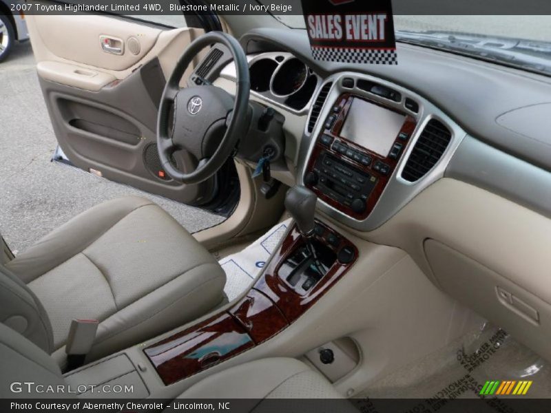Bluestone Metallic / Ivory Beige 2007 Toyota Highlander Limited 4WD