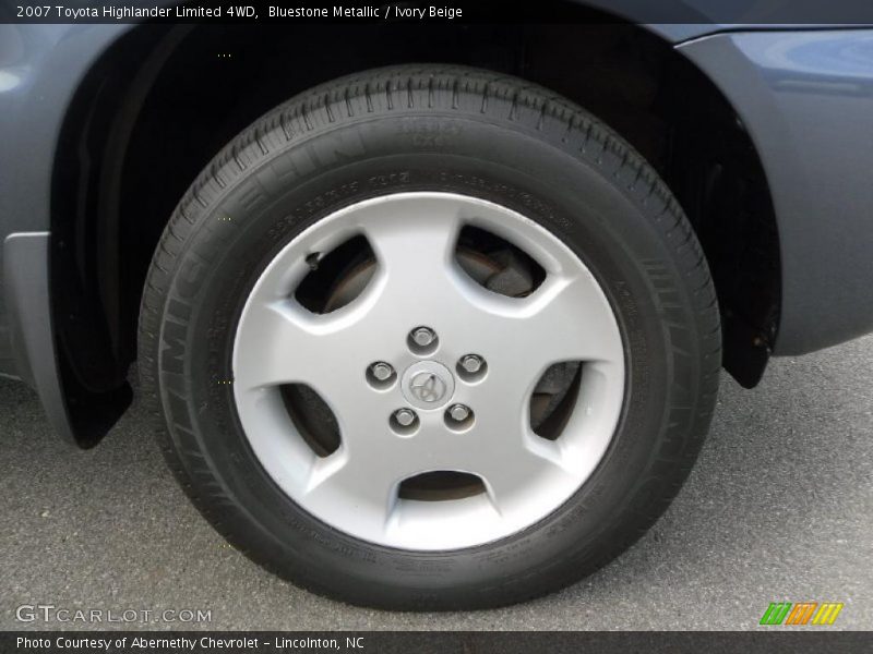 Bluestone Metallic / Ivory Beige 2007 Toyota Highlander Limited 4WD
