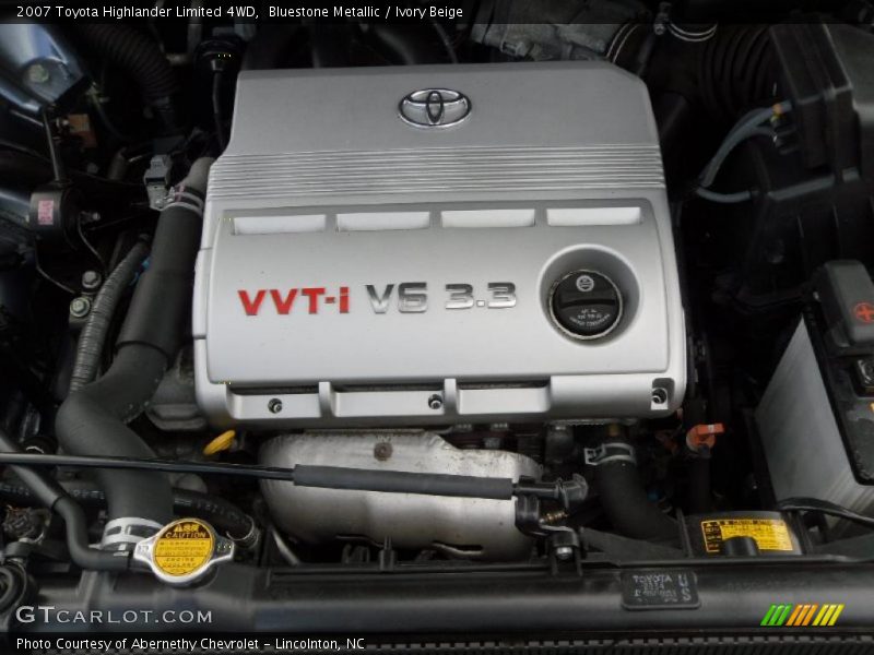 Bluestone Metallic / Ivory Beige 2007 Toyota Highlander Limited 4WD