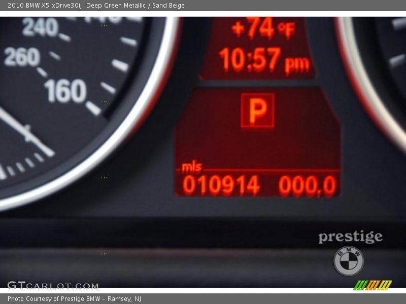 Deep Green Metallic / Sand Beige 2010 BMW X5 xDrive30i