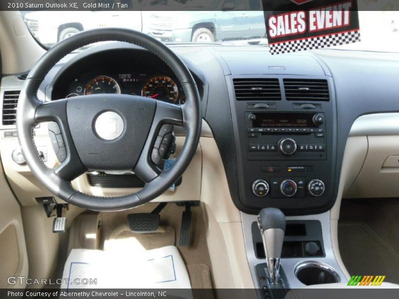 Gold Mist / Tan 2010 Saturn Outlook XE