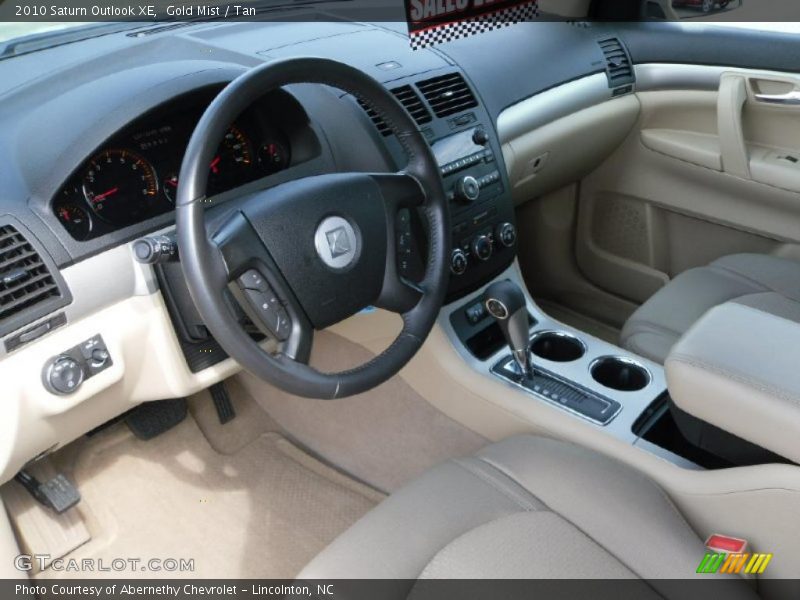 Gold Mist / Tan 2010 Saturn Outlook XE