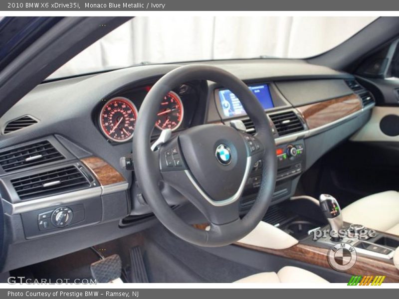 Monaco Blue Metallic / Ivory 2010 BMW X6 xDrive35i