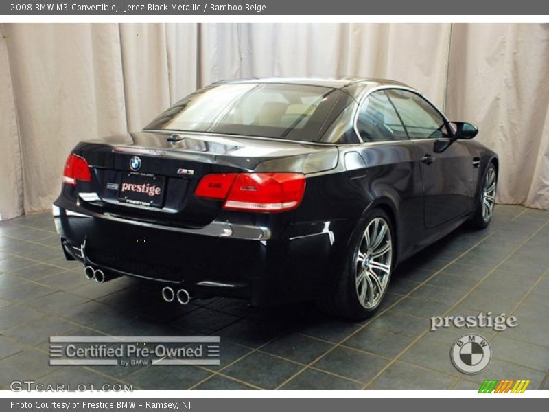 Jerez Black Metallic / Bamboo Beige 2008 BMW M3 Convertible