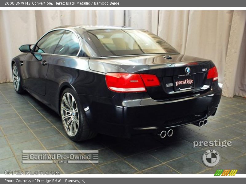Jerez Black Metallic / Bamboo Beige 2008 BMW M3 Convertible
