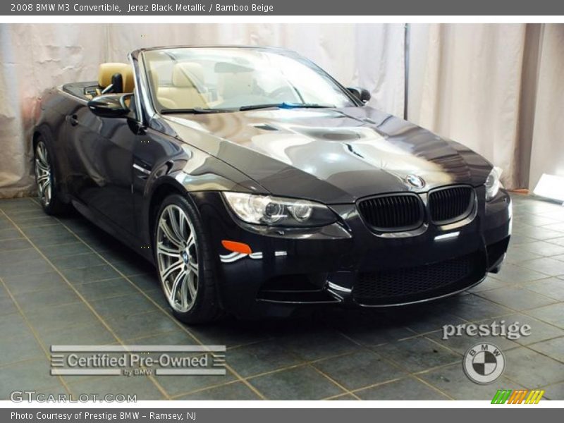 Jerez Black Metallic / Bamboo Beige 2008 BMW M3 Convertible