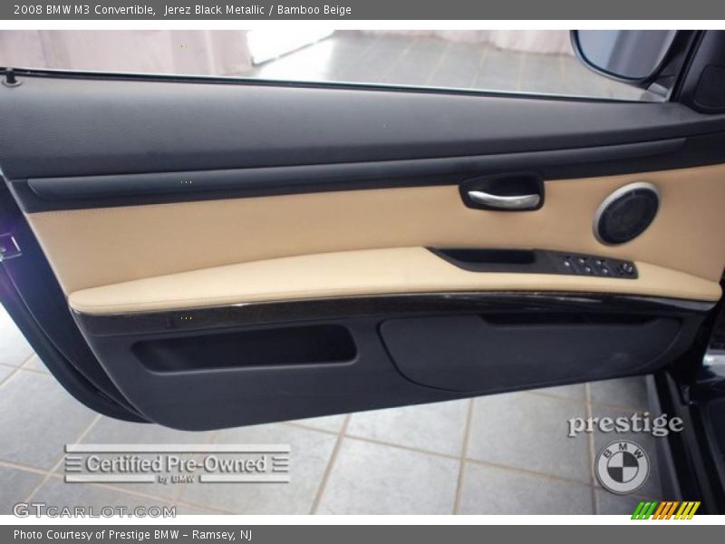Jerez Black Metallic / Bamboo Beige 2008 BMW M3 Convertible