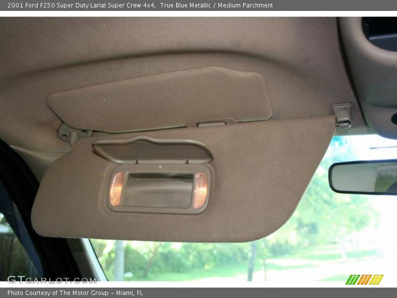 True Blue Metallic / Medium Parchment 2001 Ford F250 Super Duty Lariat Super Crew 4x4