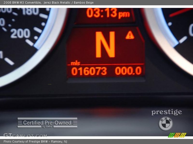 Jerez Black Metallic / Bamboo Beige 2008 BMW M3 Convertible