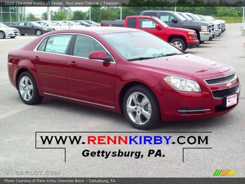 Red Jewel Tintcoat / Titanium 2010 Chevrolet Malibu LT Sedan