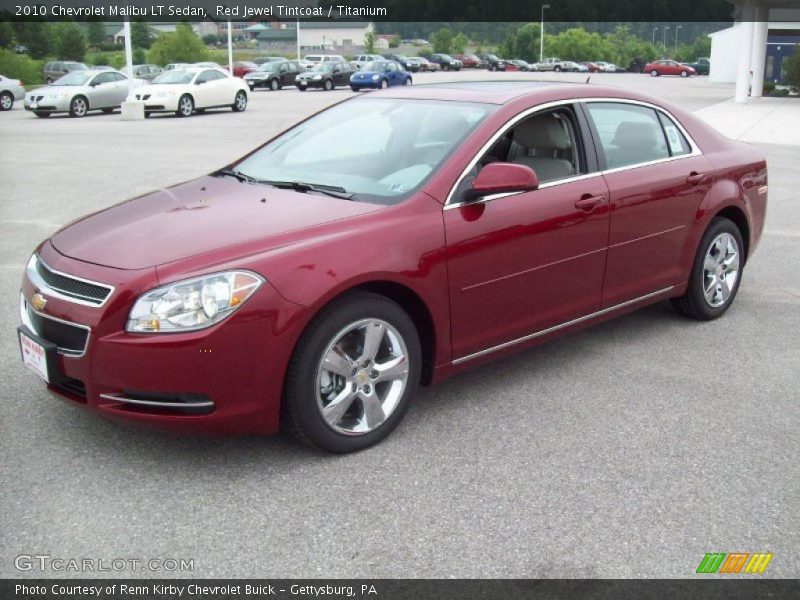 Red Jewel Tintcoat / Titanium 2010 Chevrolet Malibu LT Sedan