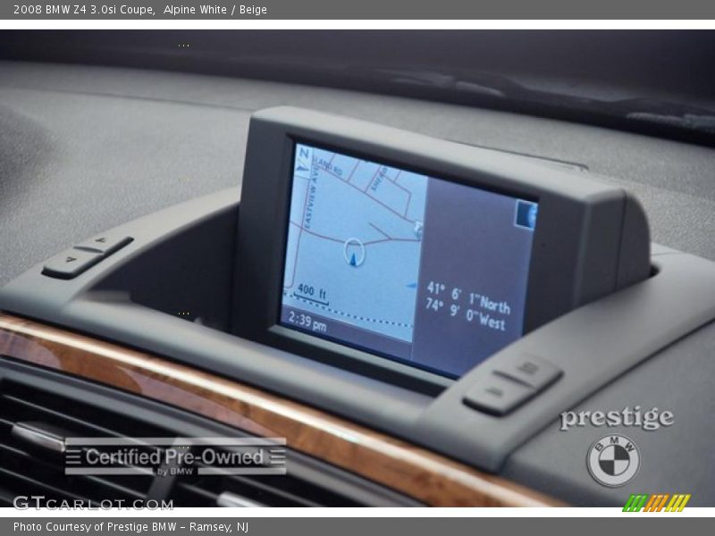 Alpine White / Beige 2008 BMW Z4 3.0si Coupe