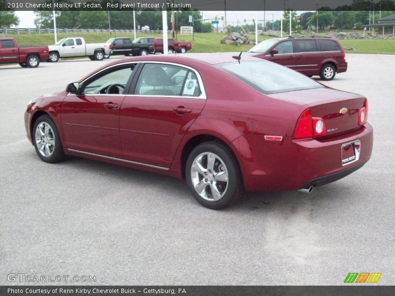 Red Jewel Tintcoat / Titanium 2010 Chevrolet Malibu LT Sedan