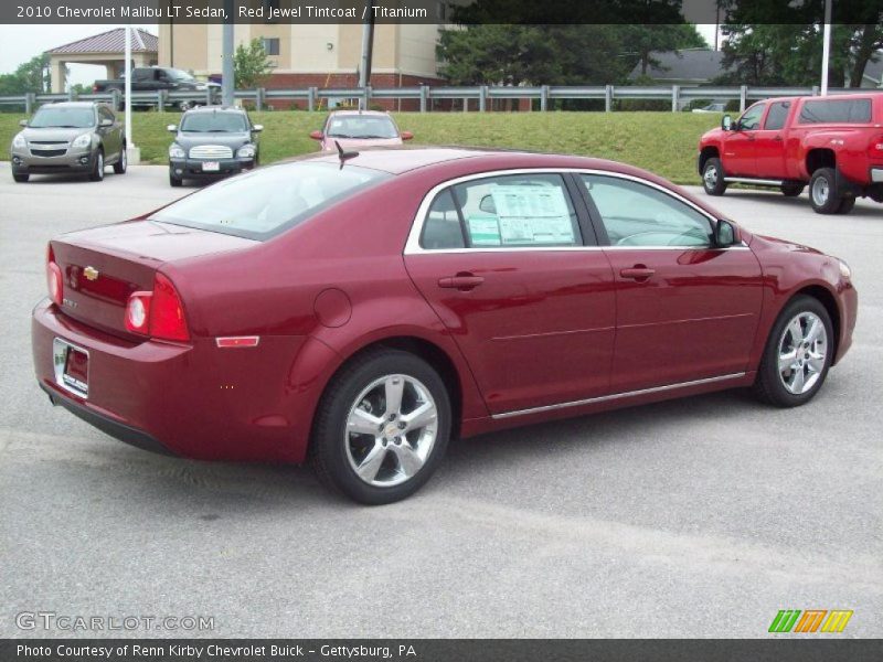 Red Jewel Tintcoat / Titanium 2010 Chevrolet Malibu LT Sedan