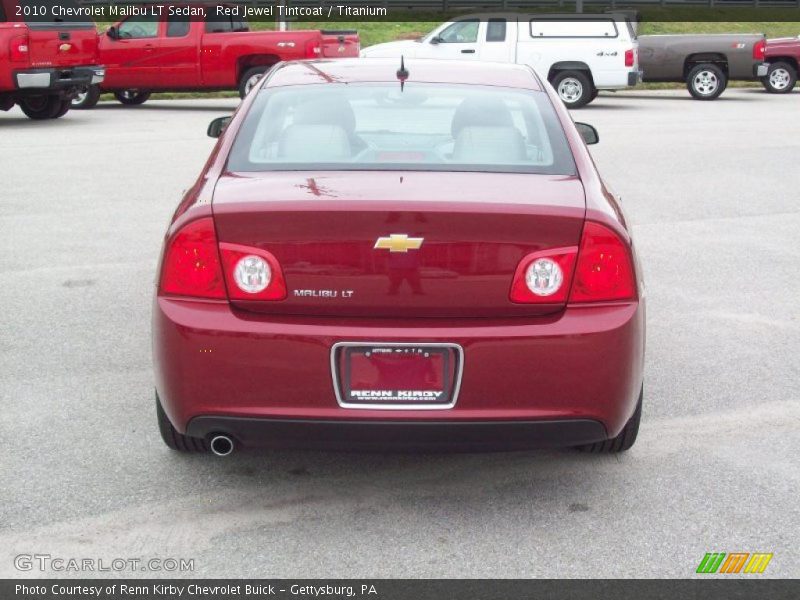 Red Jewel Tintcoat / Titanium 2010 Chevrolet Malibu LT Sedan